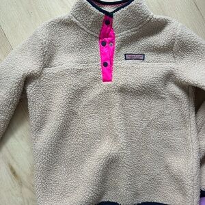 Vineyard Vines Kids' Beige and Pink Fleece